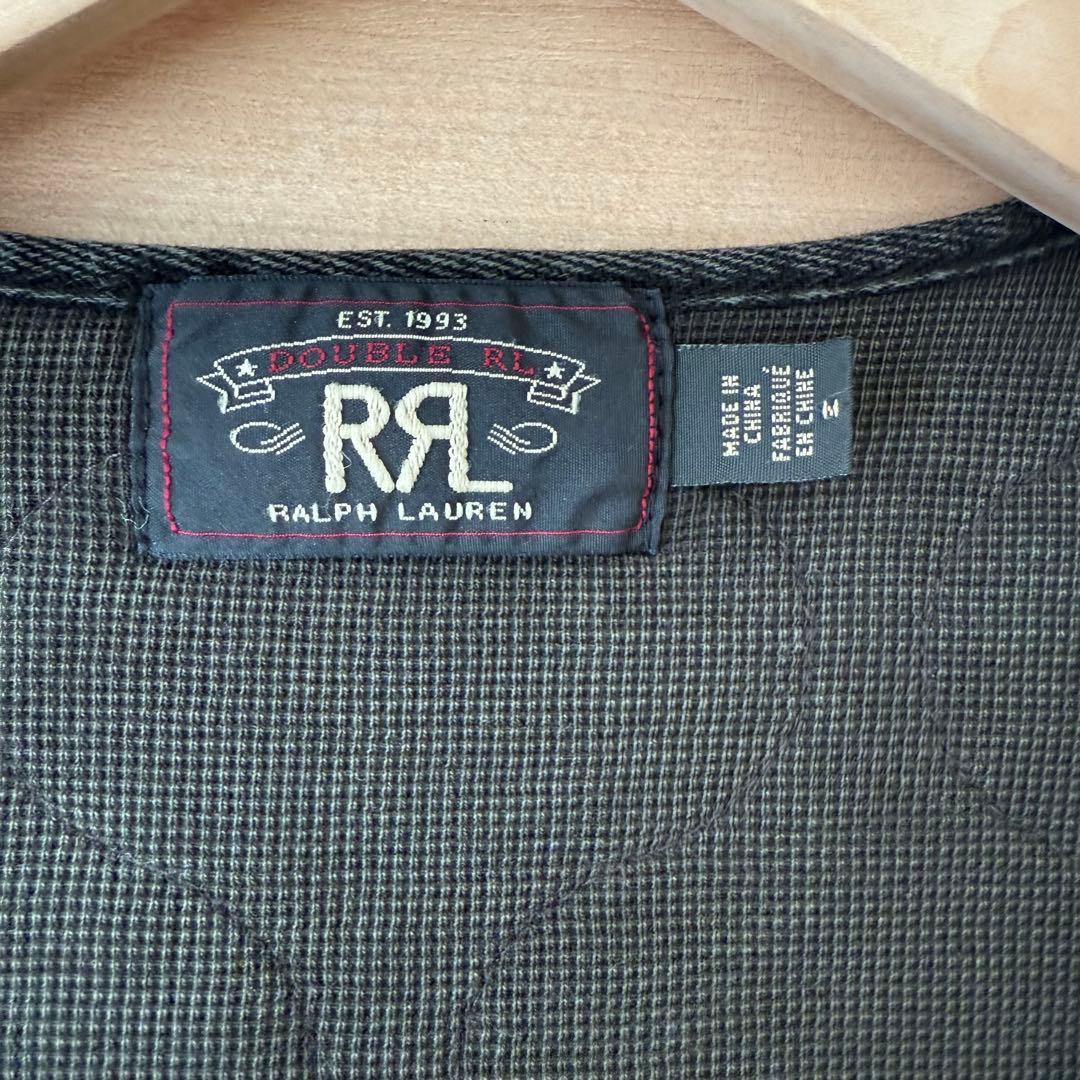 ダブルアールエル RRL キルティングインディゴデニムベスト Mサイズ