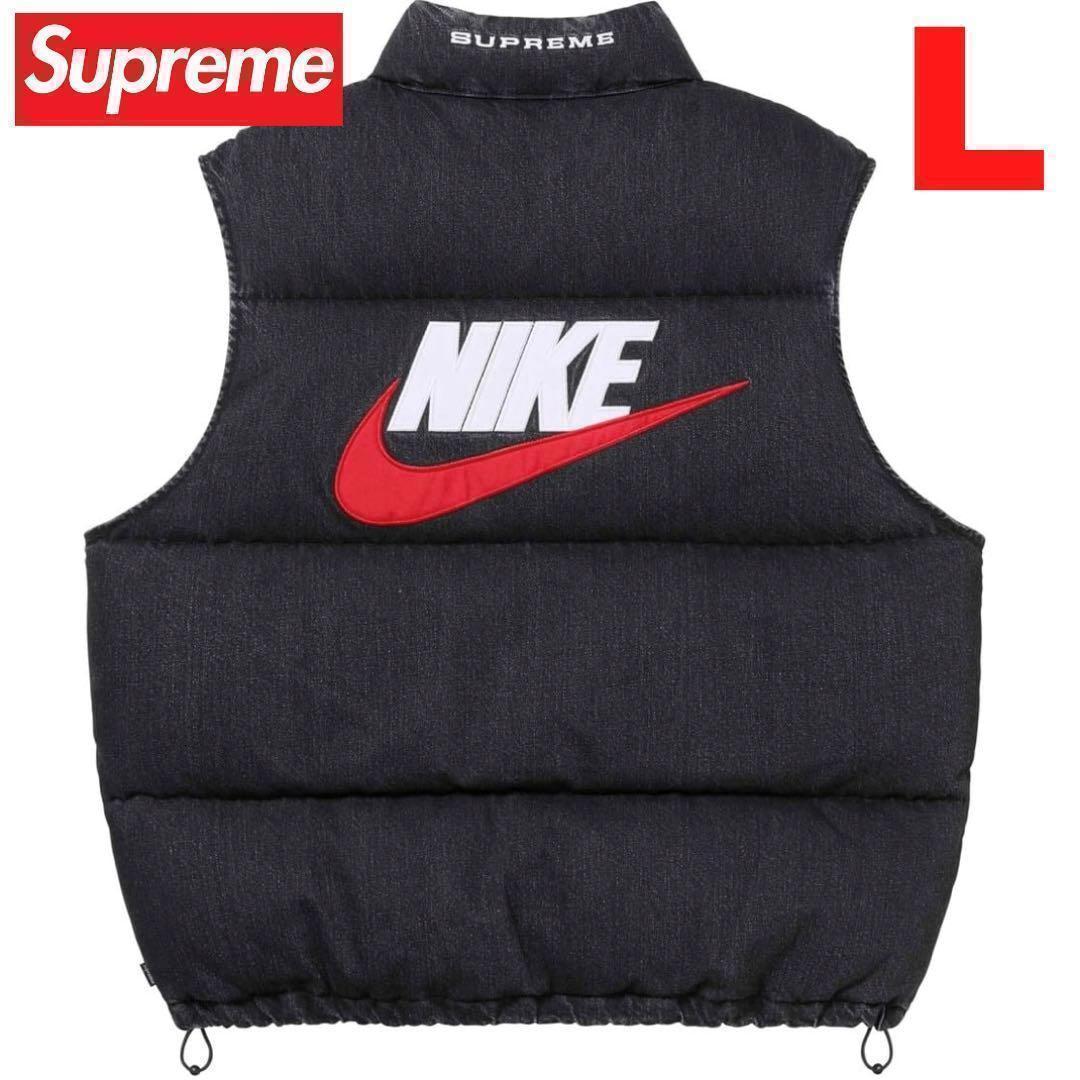 Supreme Nike ダウンベスト Denim Puffer Vest L - メルカリ