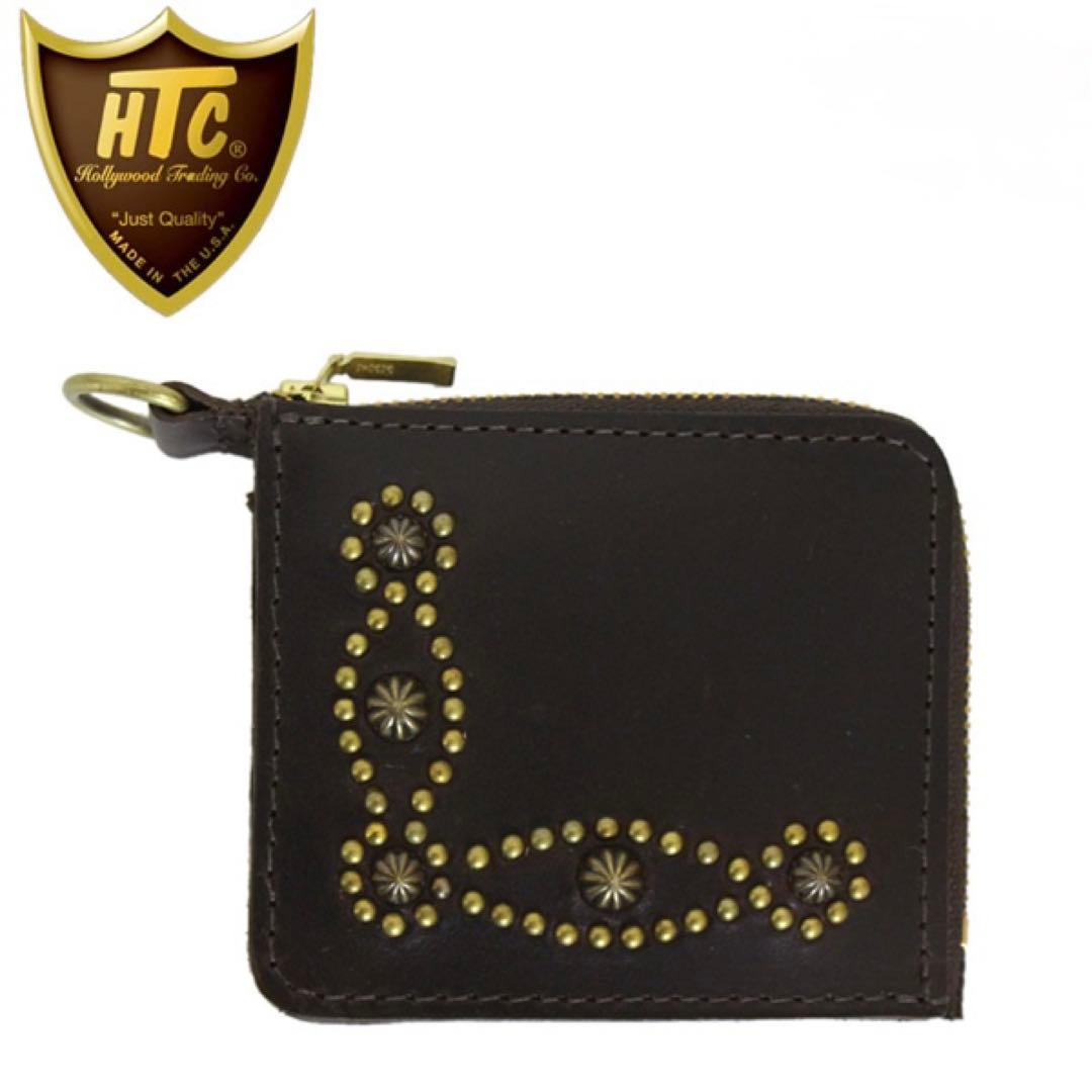 HTC スタッズ装飾 ケース 財布