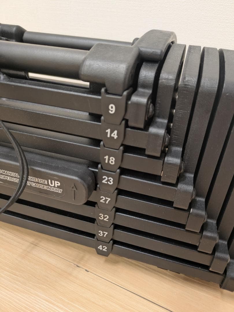 新古品 TOP FILM 可変式ダンベル ブロック 単品 42kg T-022の通販はau