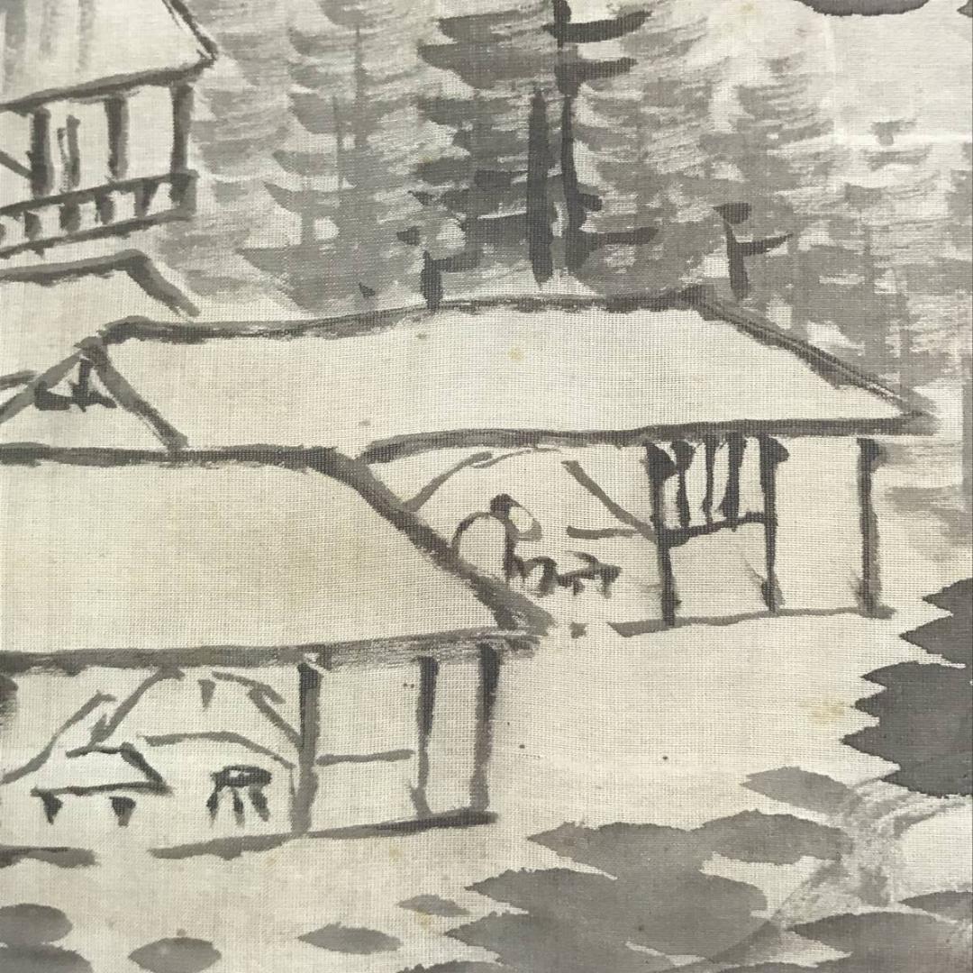 真作】田能村直入/玉堂富貴図/牡丹、木蓮画賛/掛軸/名家伝来/AB-760 田能村