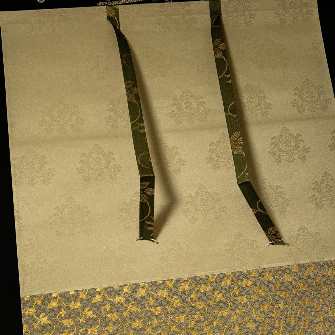 掛軸-1598 雪舟等楊 国宝「秋冬山水図」 手摺木版画 限定200部の88番