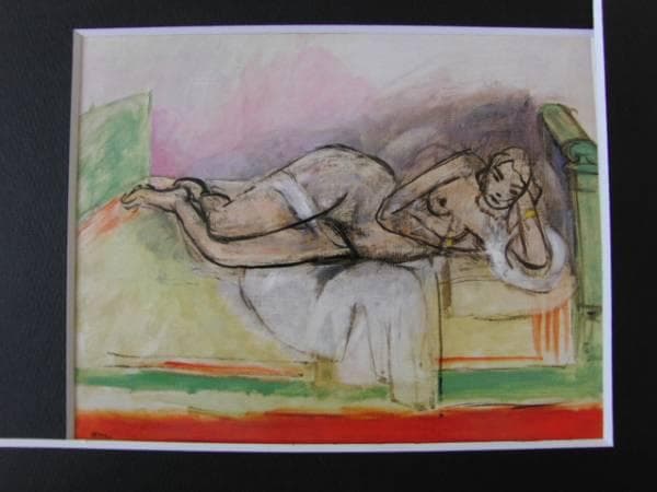 Henri Matisse、NU ALLONGE、画集画、新品額装付