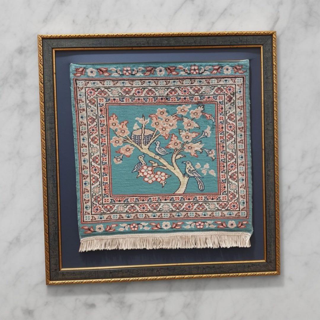 世界最高峰トルコ カイセリ産 総シルク 手織り絨毯 証紙付