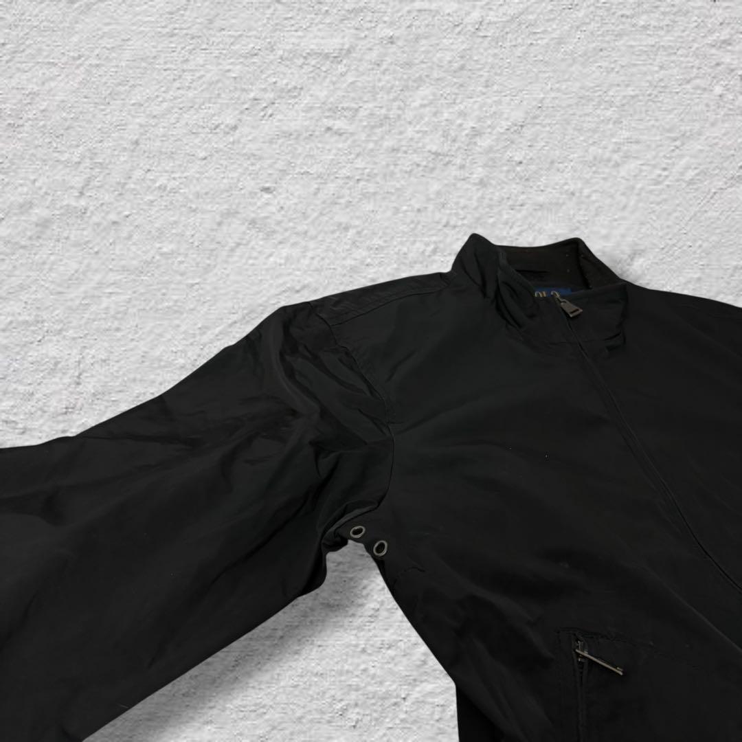 ラルフローレンドリズラージャケットスイングトップブラックポニー古着