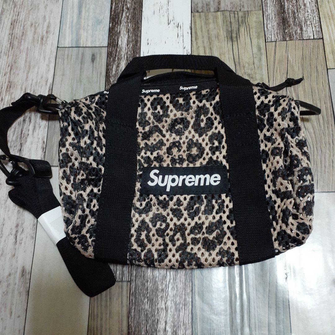 Supreme Mesh Mini Duffle Bag Leopard - バッグ低 価格