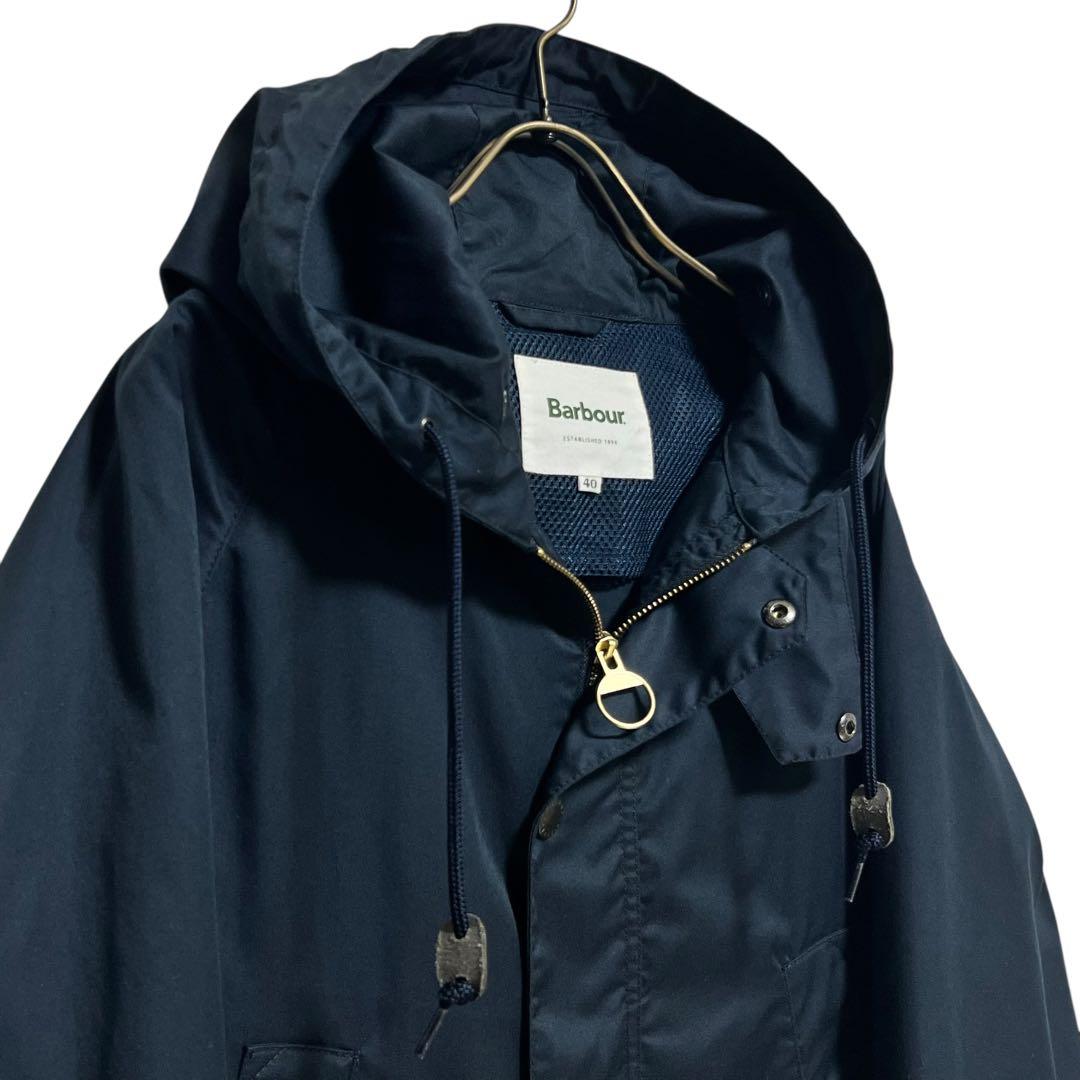 春の羽織りに◎Barbour フーデッド ビデイルノンオイル ジャケット 40