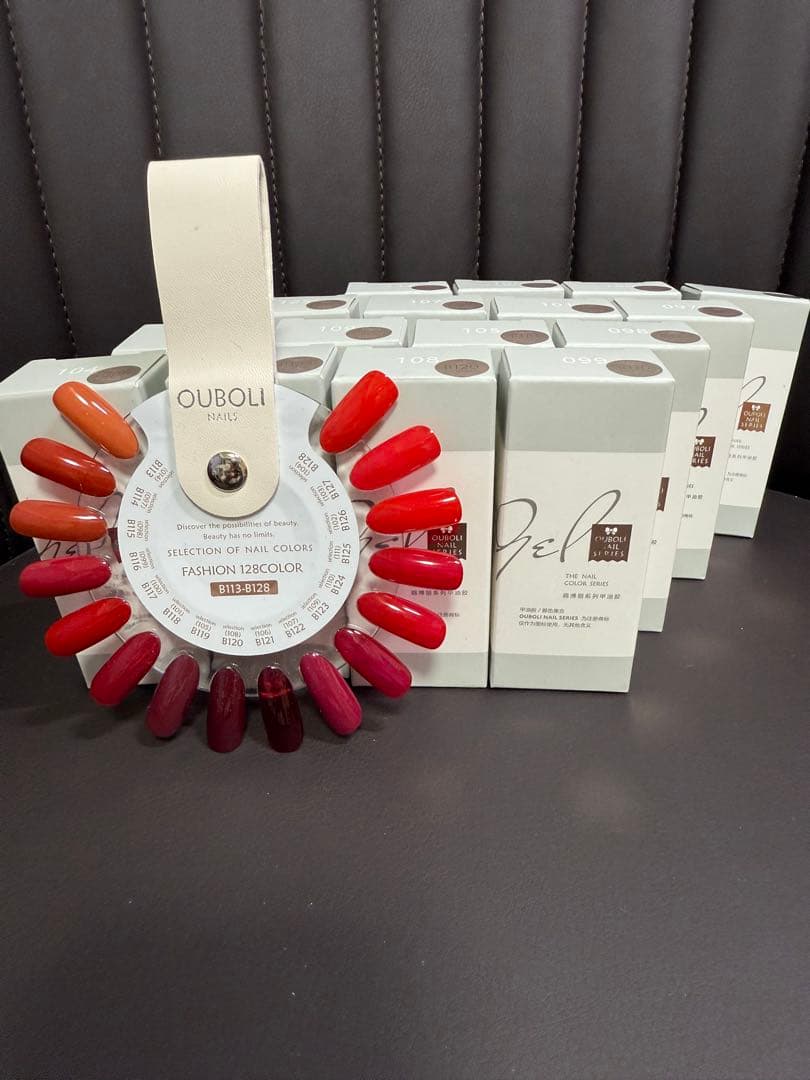 ☆新品未使用☆赤・オレンジ系16色セット◇カラーチャート付き！