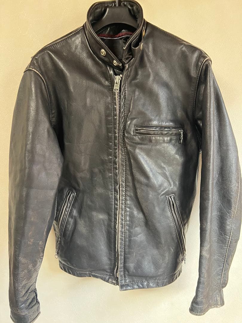 【古着】レザー シングルライダースジャケット Levi's（リーバイス） 古着 シングルライダース フェイクレザー