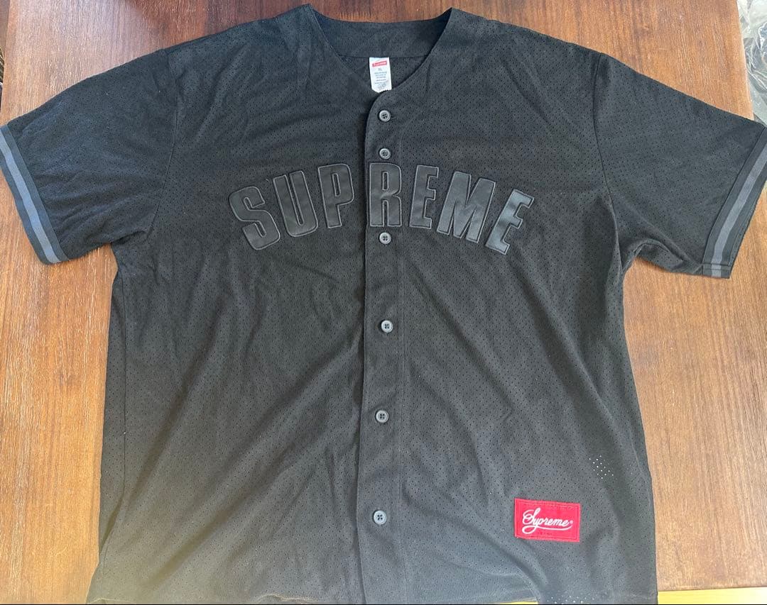 SUPREME メッシュ ブラックシャツ