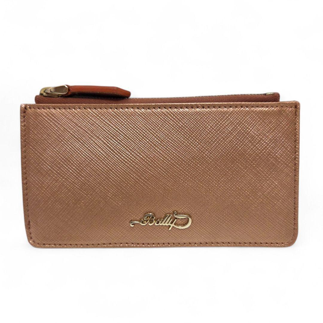 BALLY カードケース キーリング付 ブラウンゴールド 箱付き - メルカリ