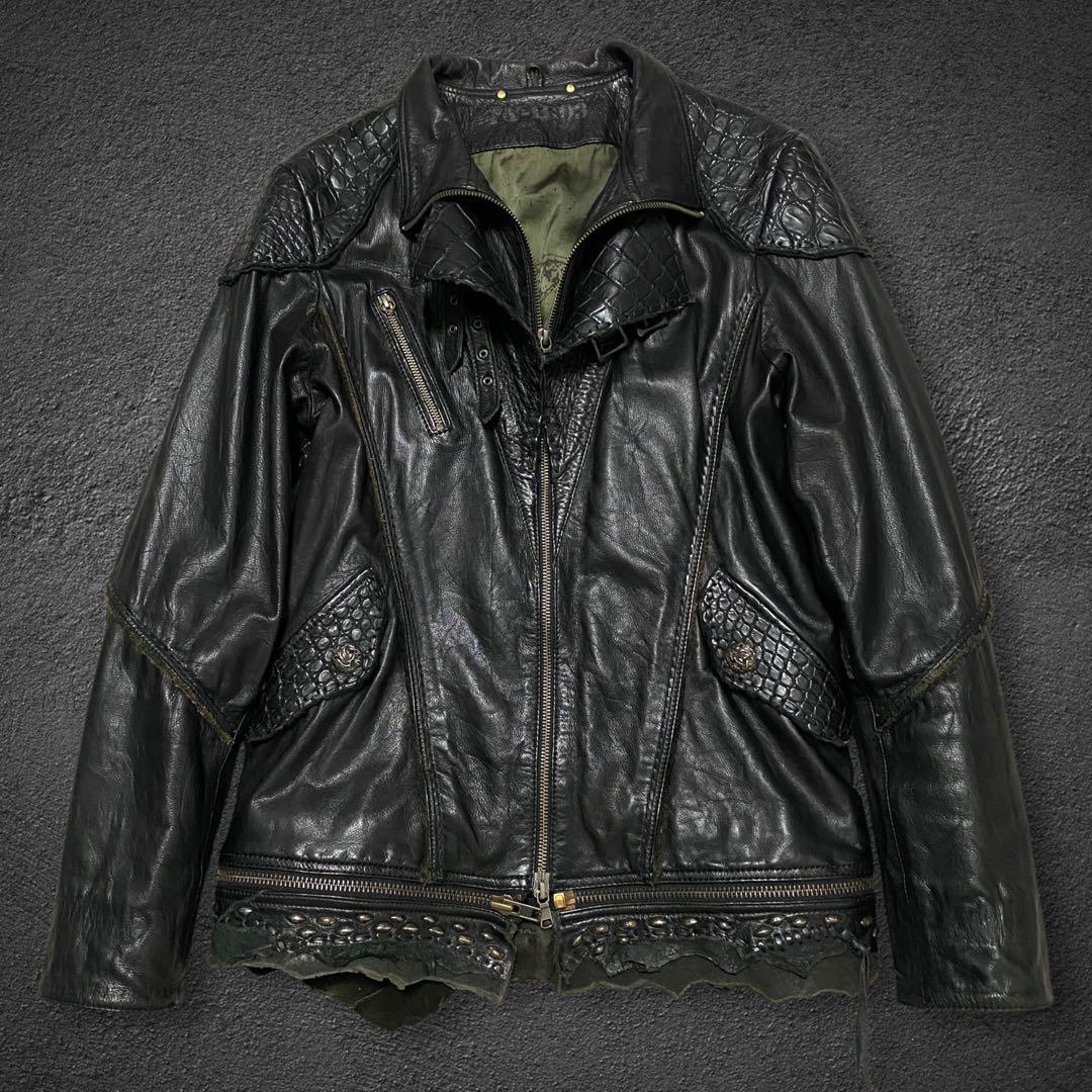ジャケット・アウター 14th addiction crocodile leather jacket Eagle Eyes Jacket – 14th Addiction