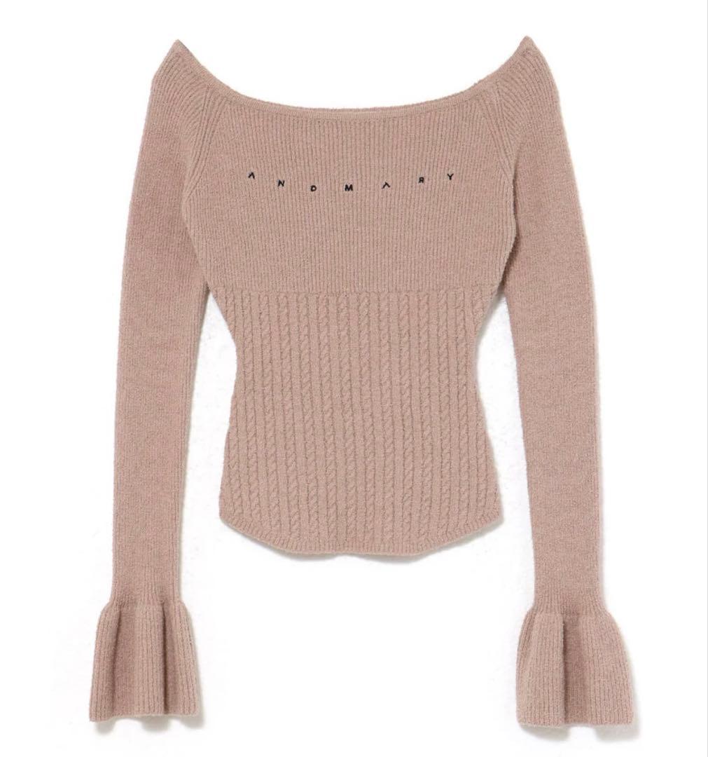 andmary アンドマリー Flora knit tops