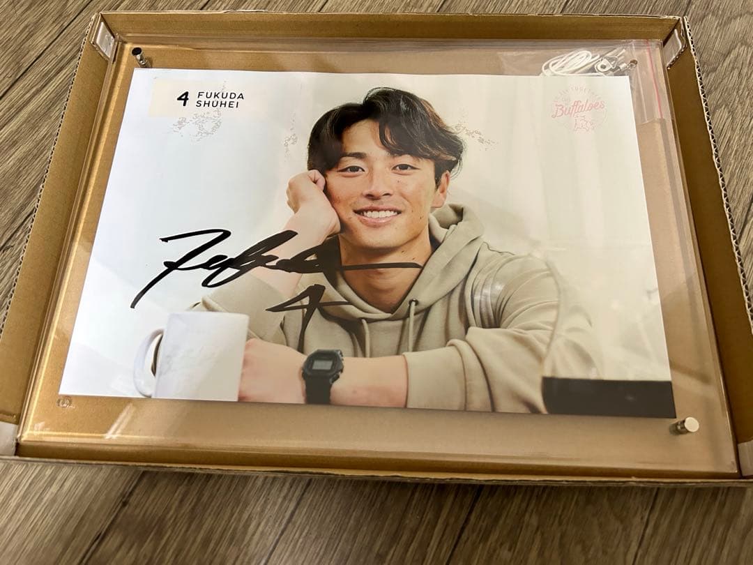 オリックス　 オリ姫 福田周平選手　 直筆サイン入りフォトパネル