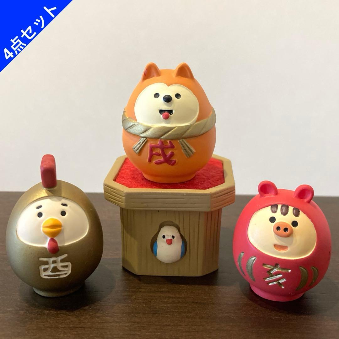 干支だるま 酉 戌 亥 セット デコレ コンコンブル - メルカリ