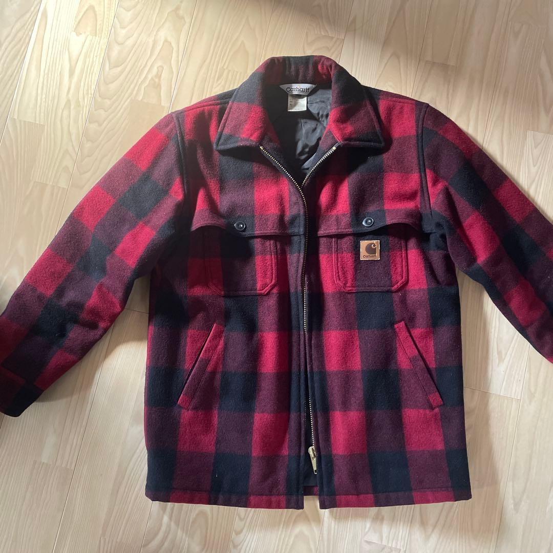 Carhartt 赤・黒チェック ジャケット XL
