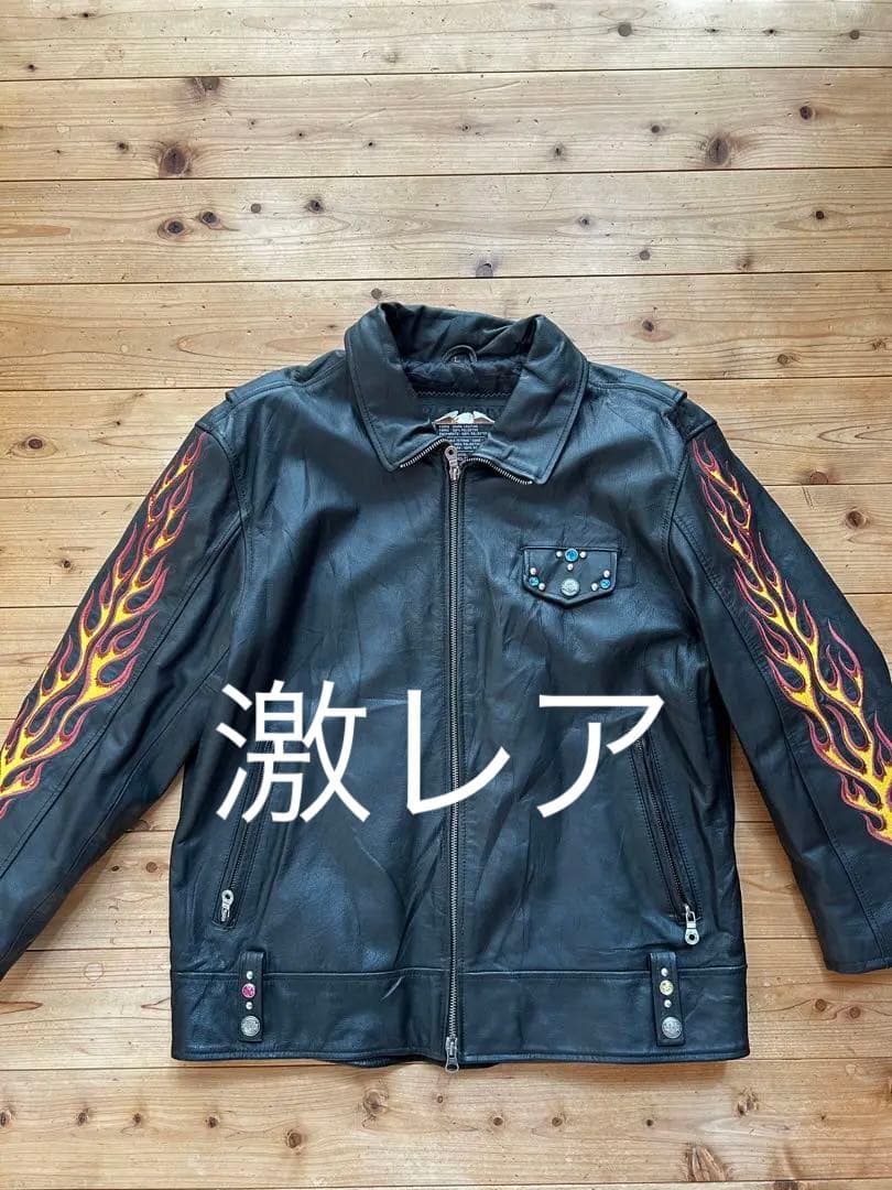 ハーレーダビットソン革ジャン ファイアーバード 中古・古着通販】HARLEY-DAVIDSON (ハーレーダビッドソン) ライダース