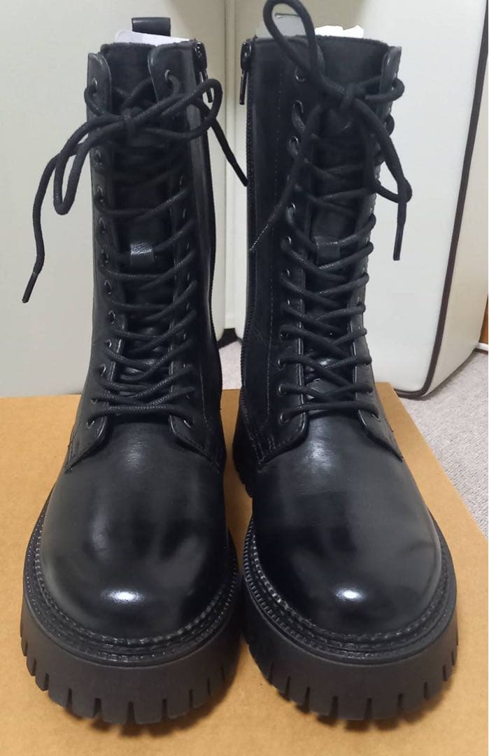 KLONDIKE 本革レースアップブーツ新品未使用23.5cm ロビンローズ Robin Rose KLONDIKE/クロンダイク 本革 レースアップ
