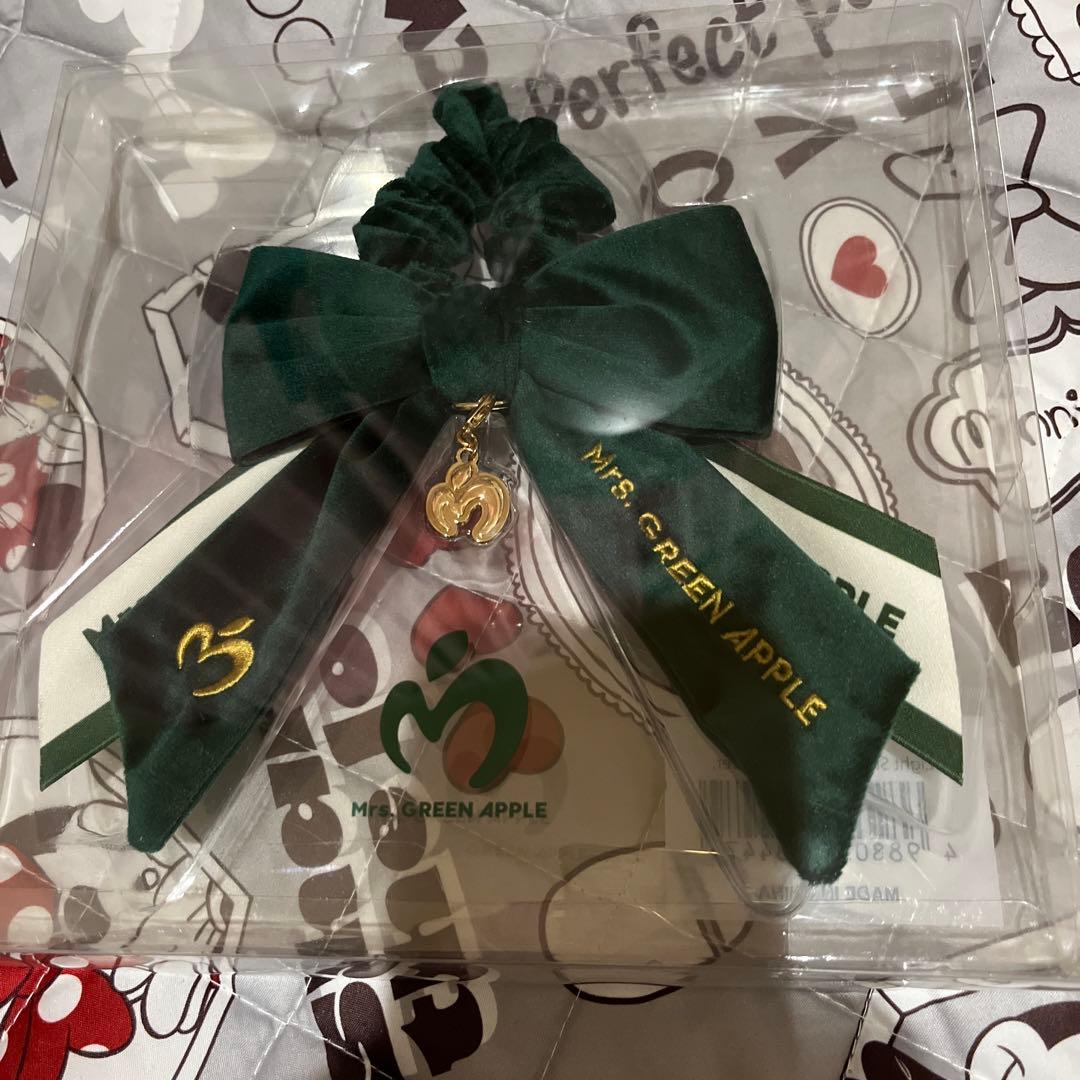 ミセス りんご棒 スティックライト リボン 緑 グリーン