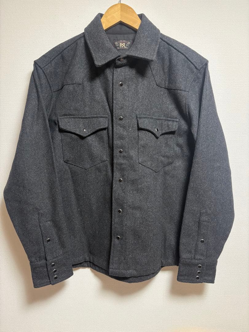 み*お様 RRL ダークグレー ウール 長袖シャツ M ダブルアールエル 新品