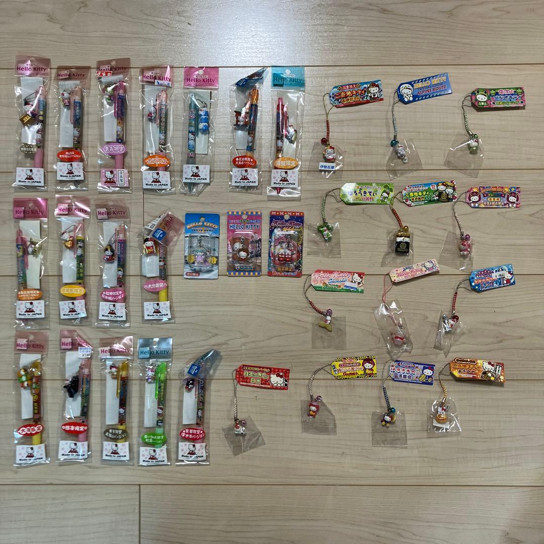 ［新品］ご当地キティ　ストラップ　ボールペン　シャープペン　セット