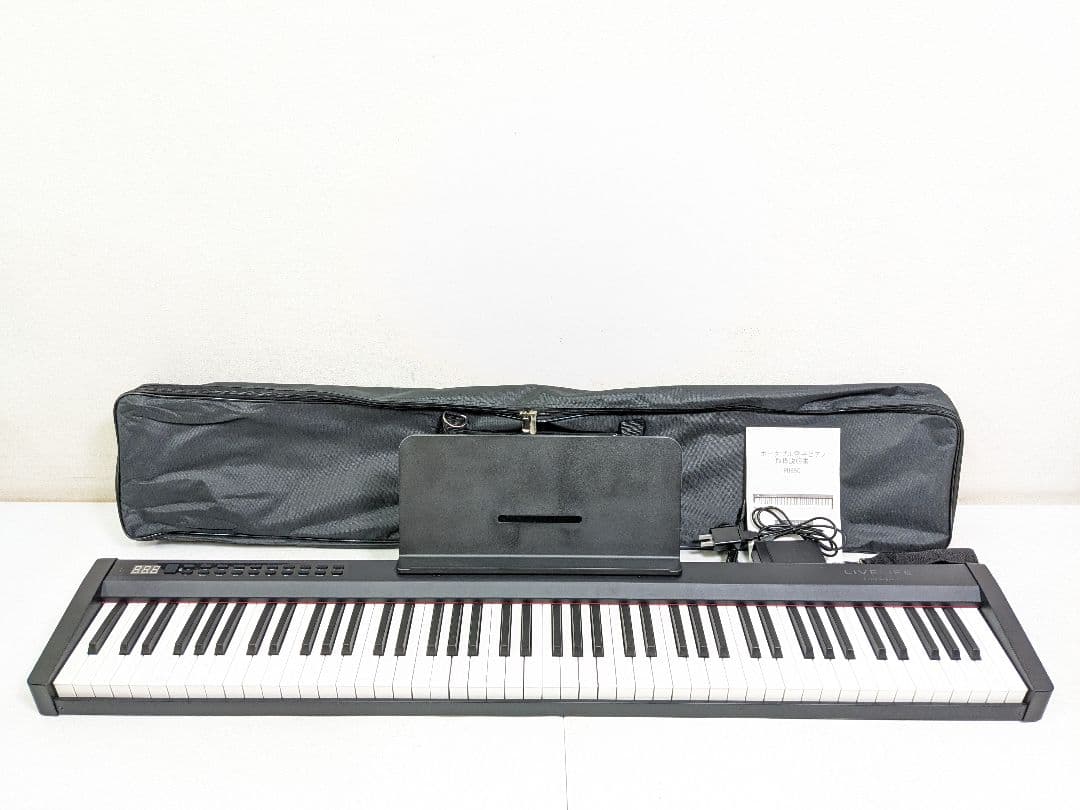 LIVE LIFE PH88C 電子ピアノ キーボード 収納バック付き 電子ピアノ 88鍵盤 88鍵 キーボード スリムボディー MIDI 卓上譜面台