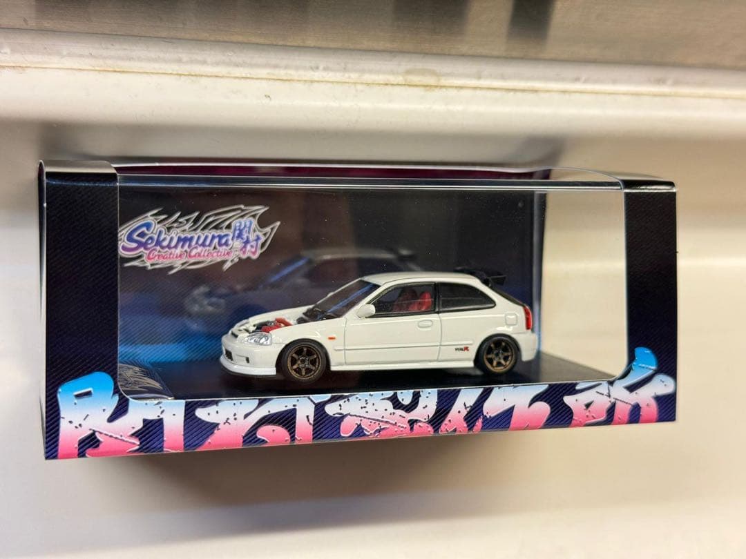 1/64 改 ホンダEK9 J's Racing 風 Rays TE37 関村 - メルカリ