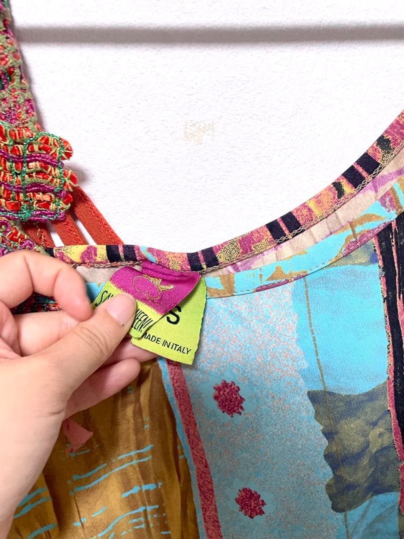 SAVE THE QUEEN 平成ギャル y2k カラフル刺繍キャミソール - メルカリ