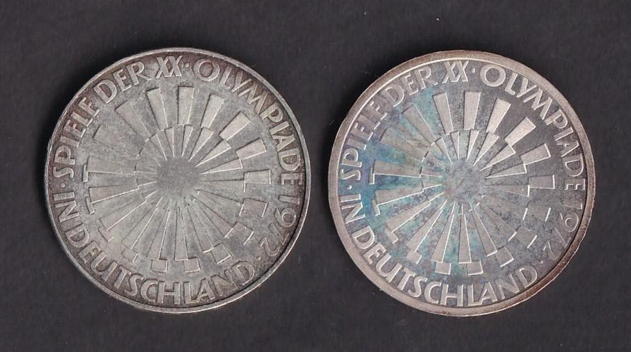 ドイツ 10マルク銀貨 ミュンヘンオリンピック 2枚