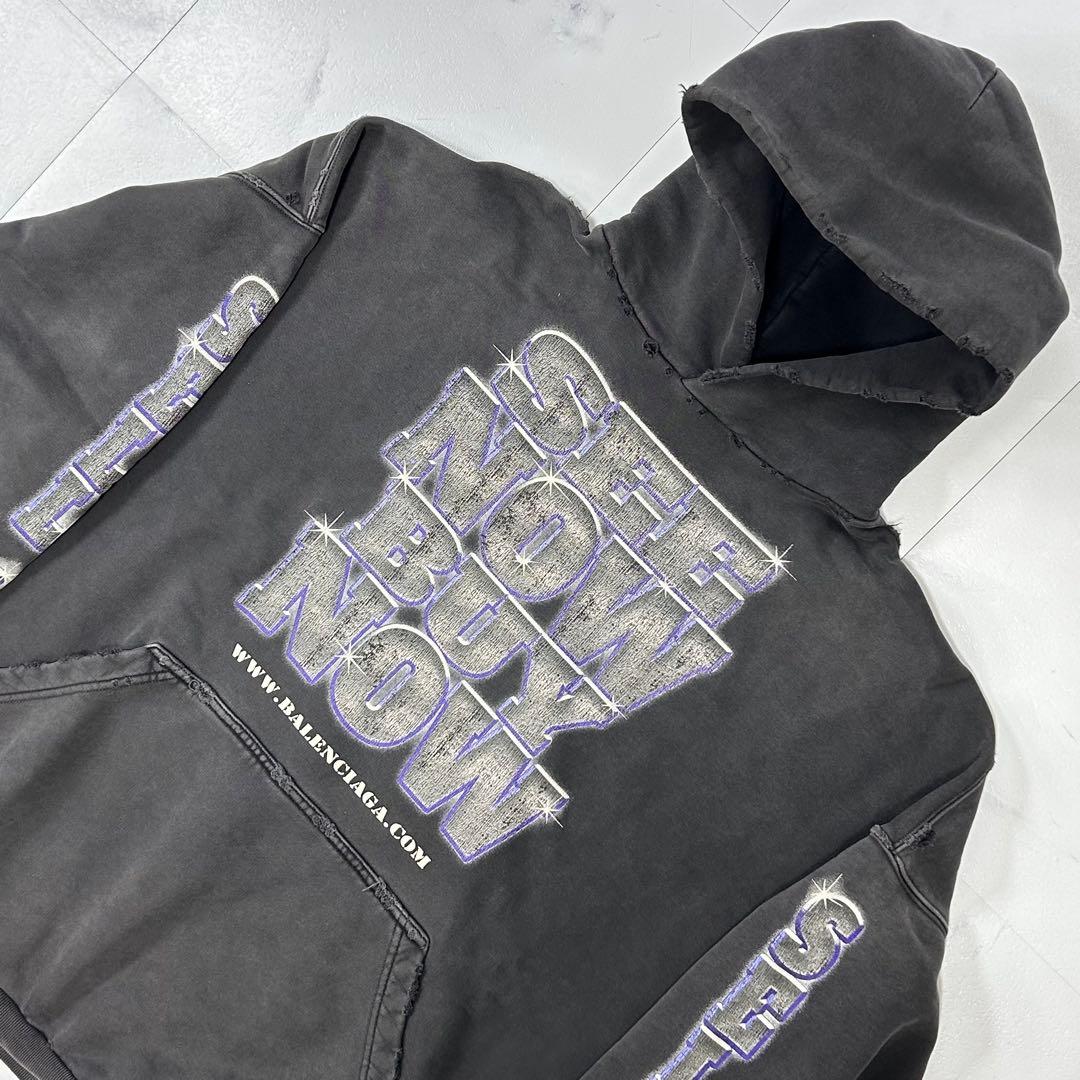 平本蓮着用】バレンシアガ ダメージ加工 パーカー ユニセックス - メルカリ
