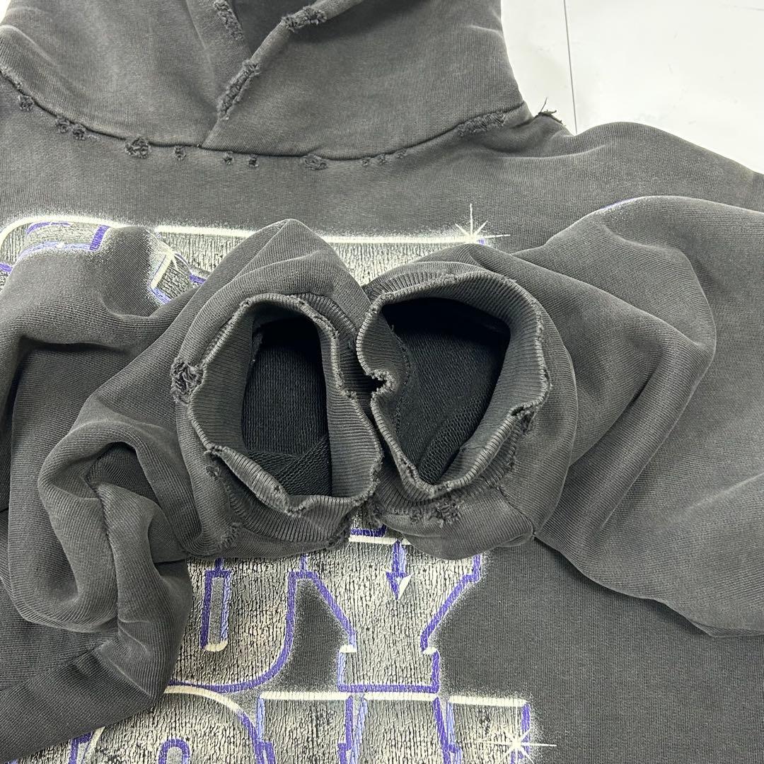 平本蓮着用】バレンシアガ ダメージ加工 パーカー ユニセックス - メルカリ