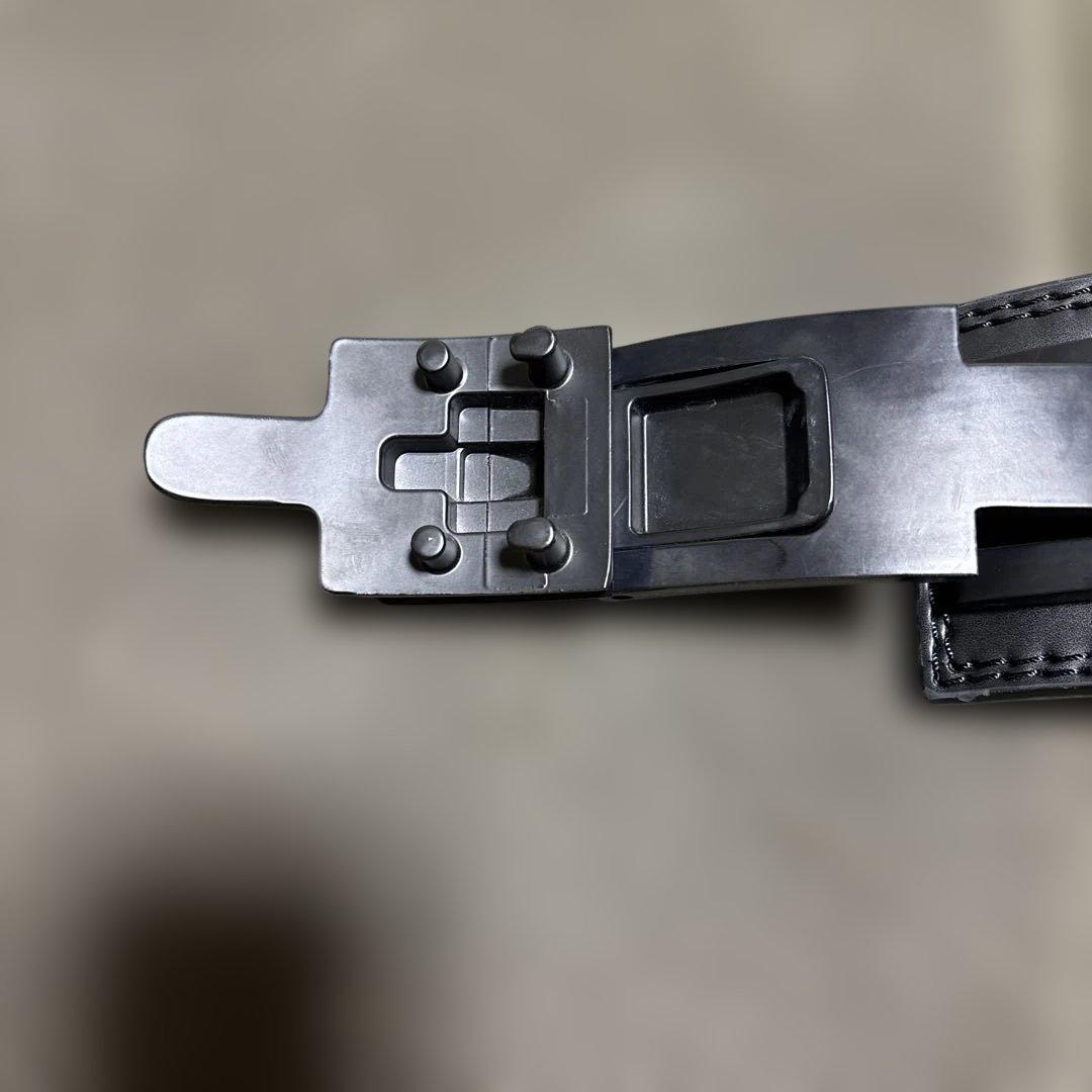 レバーアクションベルト 可変式パワーベルト オールブラック 13mm M