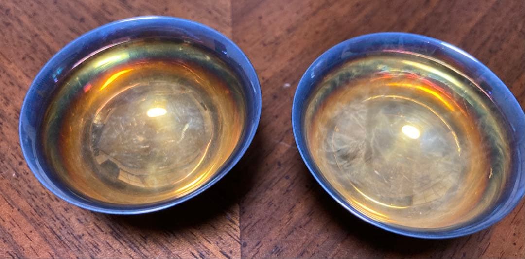 レア　恵比寿復興土地区画整理組合　純銀製の銀杯　1ペア