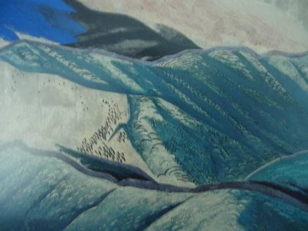 浅野 均、山岳の詩、希少な額装用画集より、美品、新品額装付