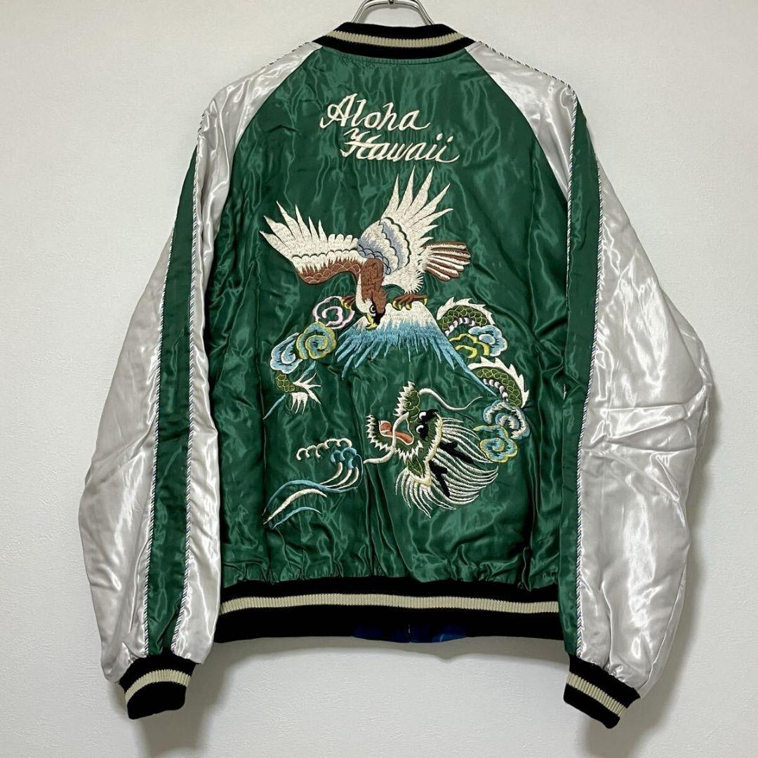 テーラー東洋 スカジャン 鷲と龍×ハワイマップ/XLサイズ