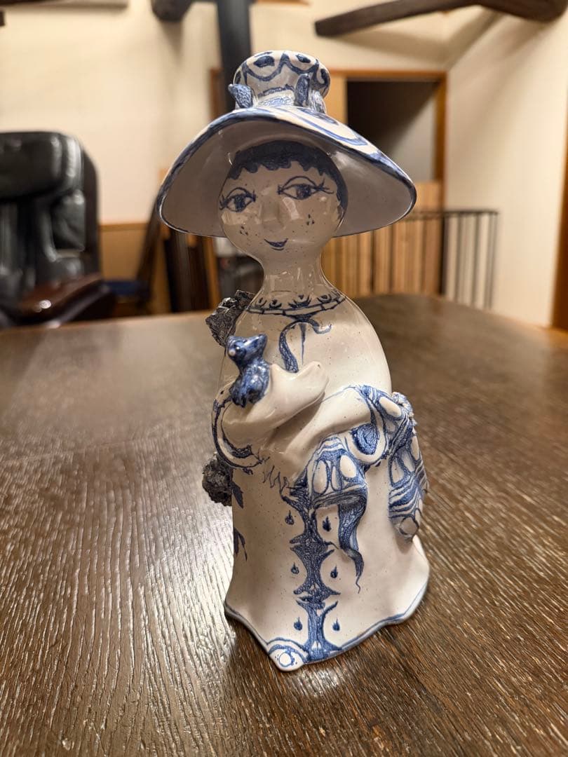ビヨンヴィンブラッド　陶器人形 BJORN WIINBLAD（ビヨン・ヴィンブラッド） LADY WITH HAT VASE(レディ