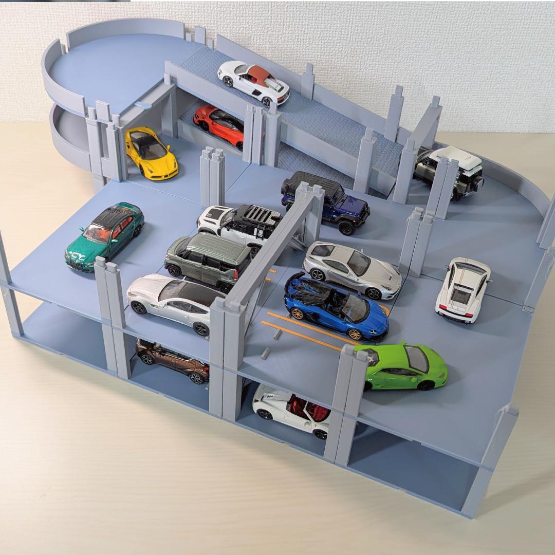 1/64ミニカー　立体駐車場　完全版セット