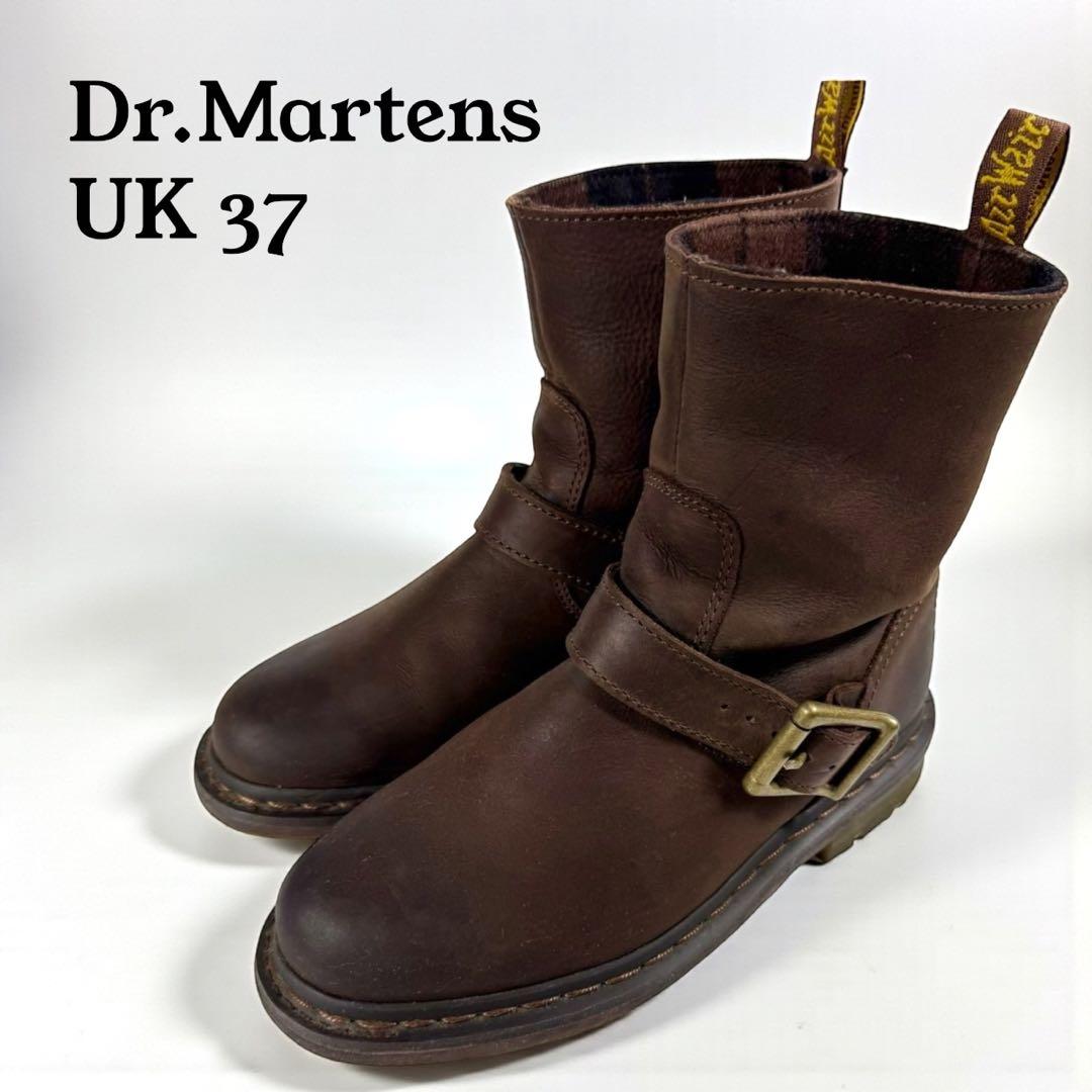 【美品】Dr.Martens ドクターマーチン　エンジニアブーツ 革靴　茶