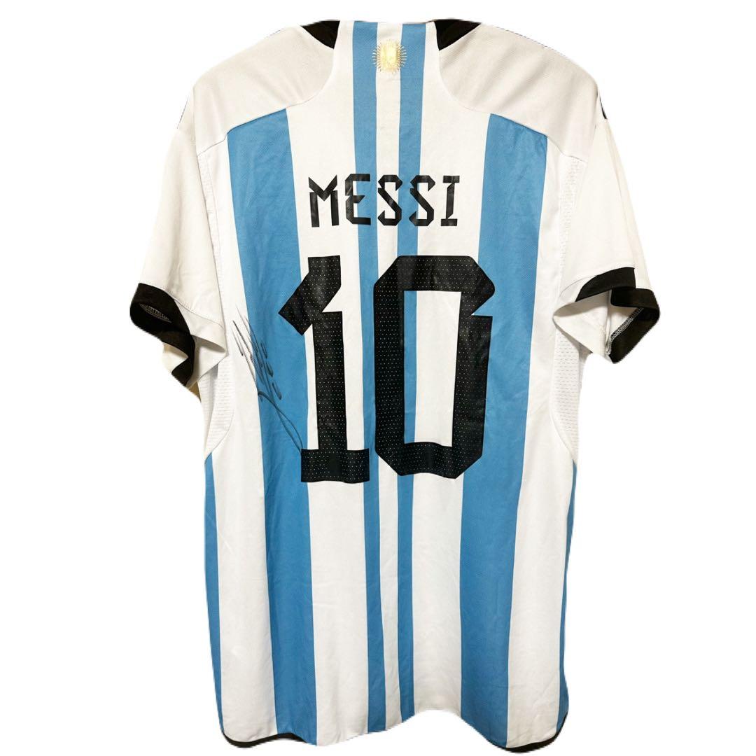 メッシ直筆サイン入り】 アルゼンチン代表ユニフォーム 2022 - メルカリ