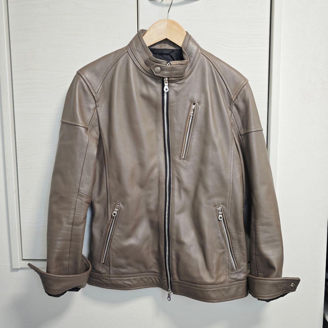 Rattletrap レザーシングルライダース グレー Lサイズ 美品