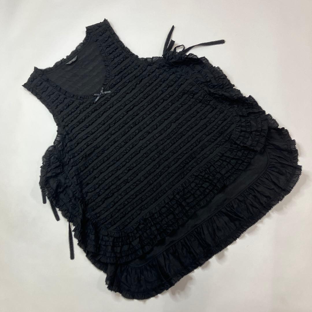 【試着のみ】ピンクハウス ピンク 総ピコフリル豪華タブリエ/2024年 春 ピンクハウスのPINK HOUSE 2024 Summerカタログ｜PINK HOUSE OFFICIAL