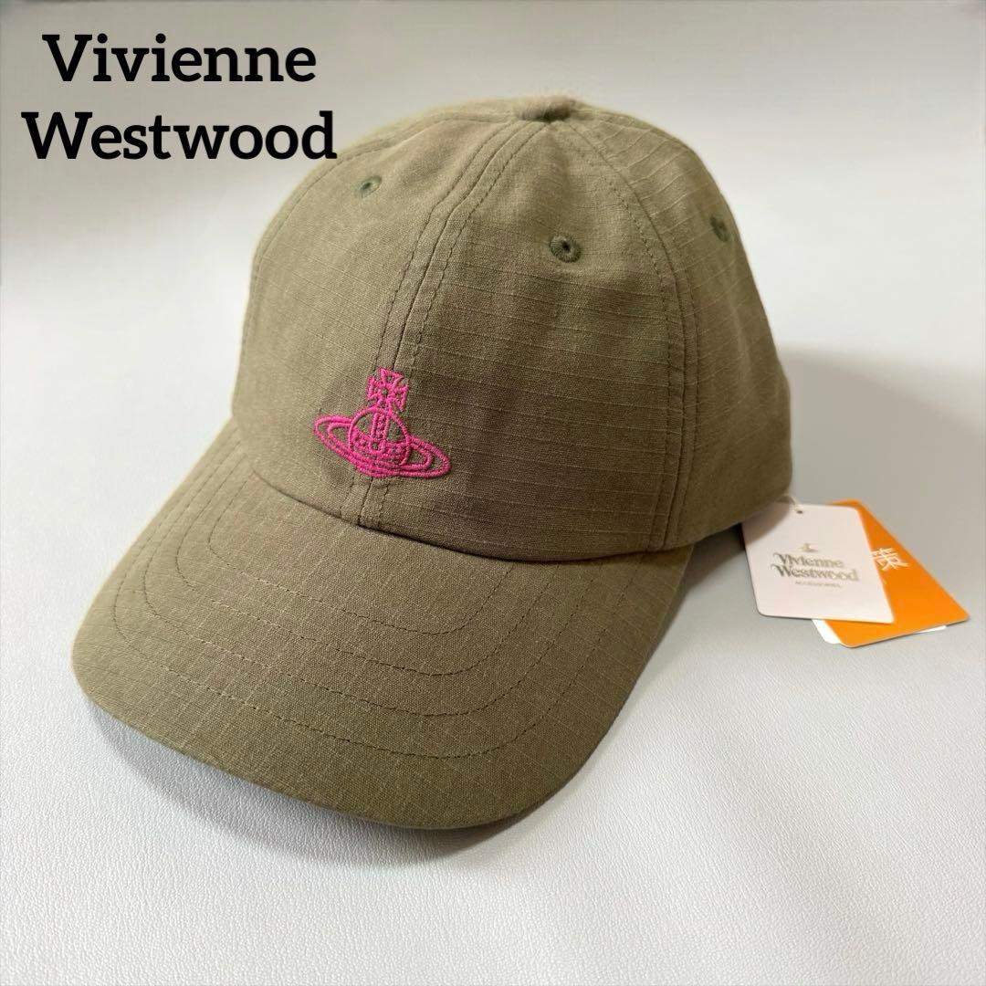 【新品タグ付き】Vivienne Westwood オーブ刺繍 ロゴキャップ ヴィヴィアンウエストウッド Vivienne Westwood キャップ べーズボール