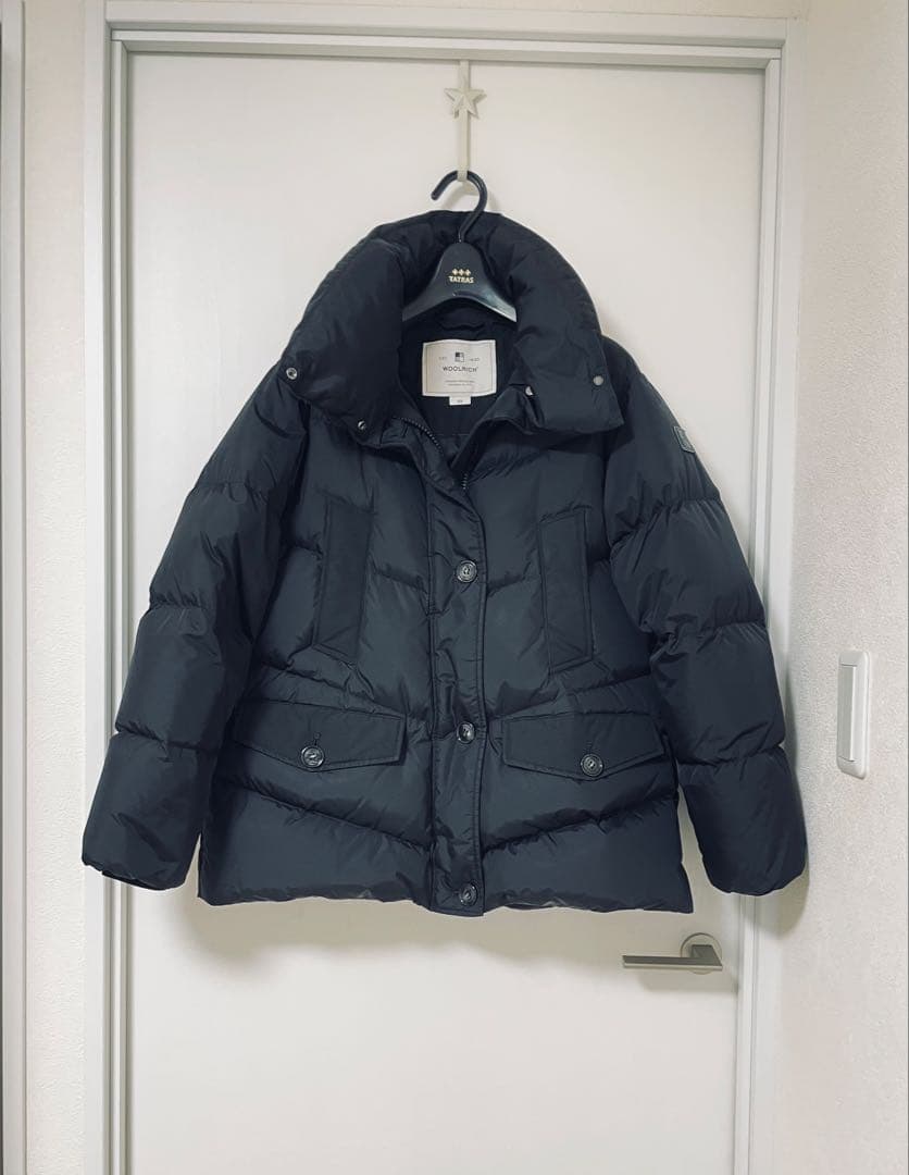 ウールリッチ ダウンジャケット Ws LOGO JACKET ブラック XS