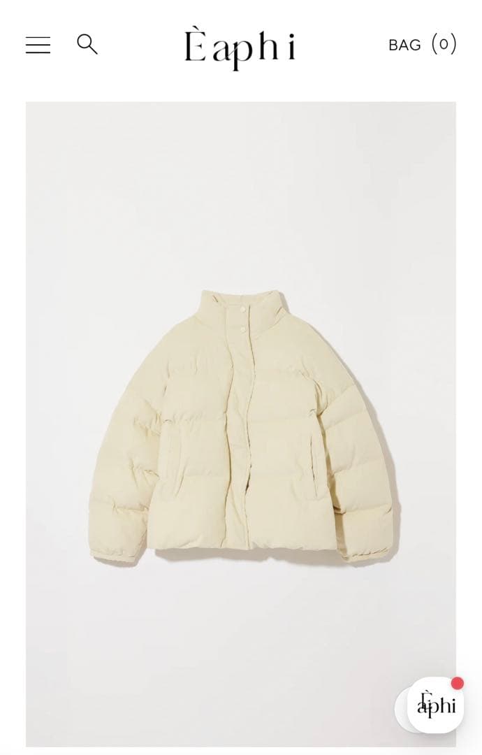 お値下げ中】Eaphi CORDUROY PUFFY JACKET