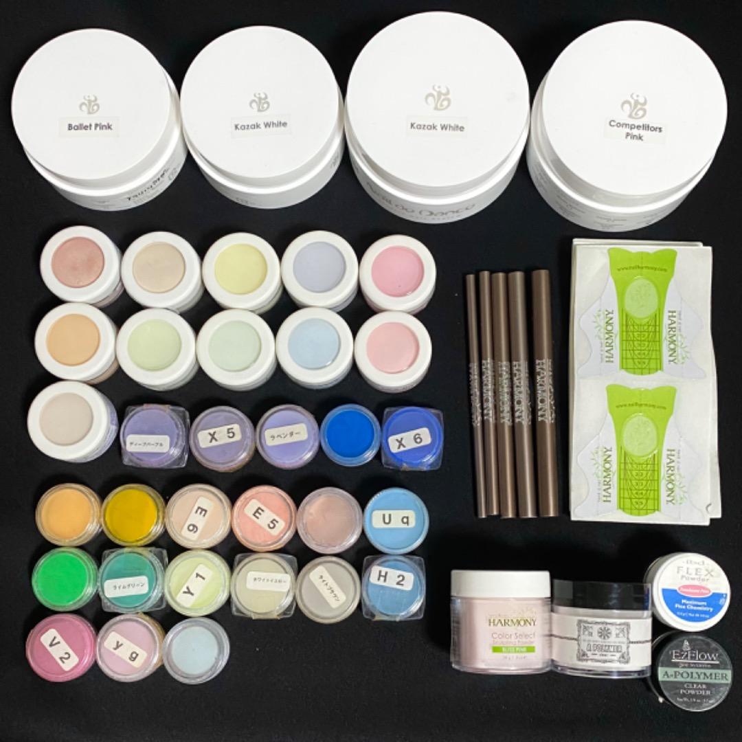 新品含む　アクリルパウダー スカルプセット まとめ売り　3Dネイル　アート用品