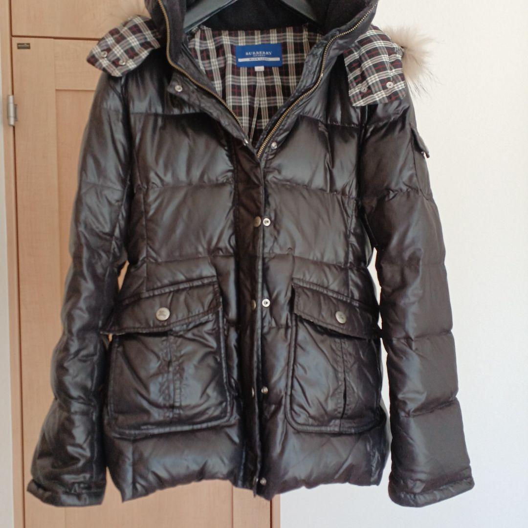 BURBERRY BLUE LABEL フード付きダウンジャケット