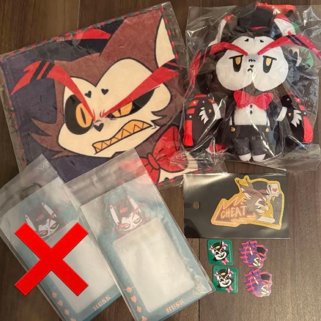 ハズビンホテル ハスクセット　ファニーフェイスなハンドタオル　おすわりマスコット HAZBIN HOTEL ファニーフェイスなハンドタオル (アラスター