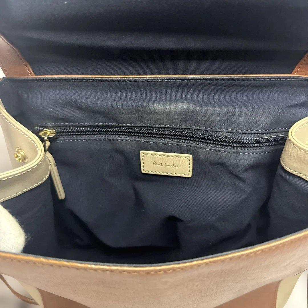 美品)大人気、ポールスミス、リュック、オールレザー、シボ革、人気色
