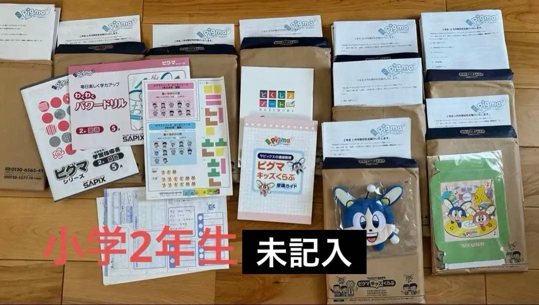 9ヶ月分とオマケ:ビグマシリーズ 学習教材セット CD付きSAPIX セット