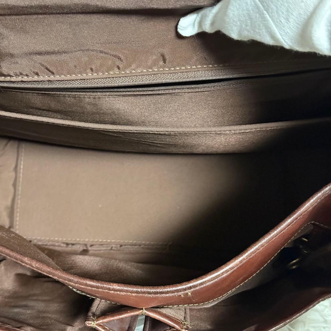 美品✨ハートマン レザー ブリーフケース ショルダーバッグ メンズ 茶